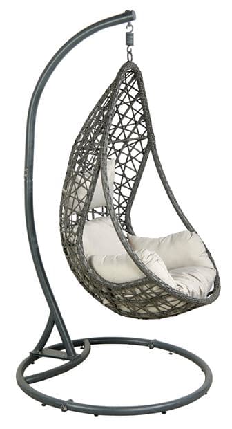 DROP Gray hanging chair H 130 x W 69 x D 80 cm - best price from Maltashopper.com CS270131