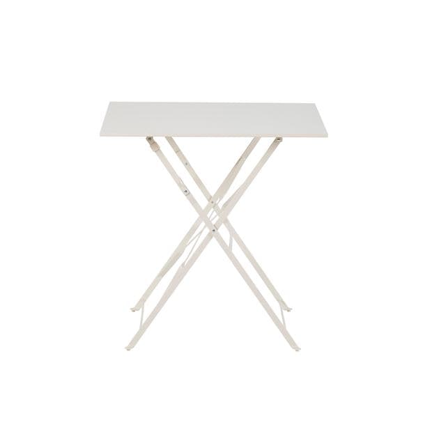 Casa IMPERIAL Square folding table sand, H 71 x W 70 x D 70 cm