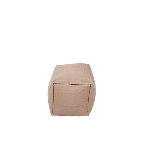 BAGIE Beige pouf H 40 x W 80 x D 35 cm - best price from Maltashopper.com CS670089