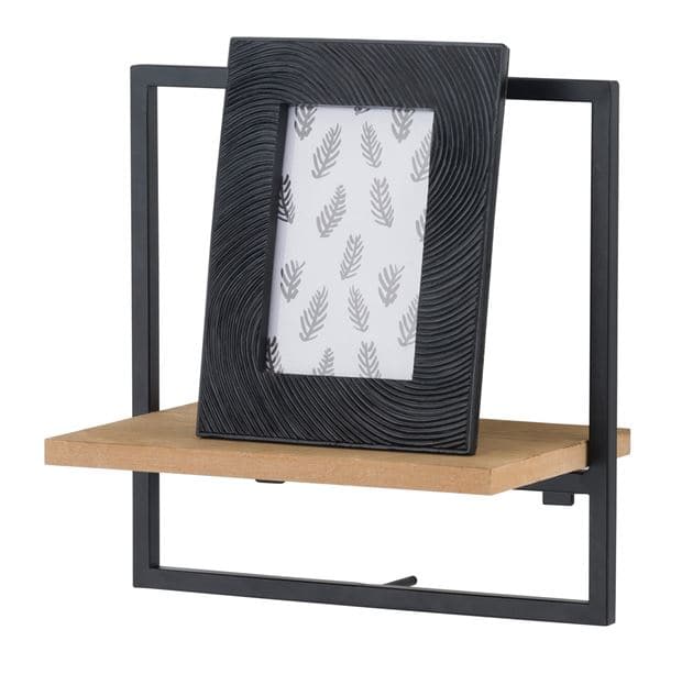 MIX & MATCH Wall organizer black, natural H 25 x W 25 x D 15 cm - best price from Maltashopper.com CS620802