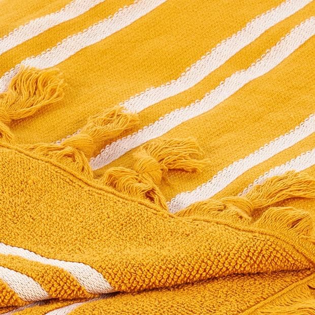 Casa PLAYA Beach towel ocher W 145 x L 180 cm