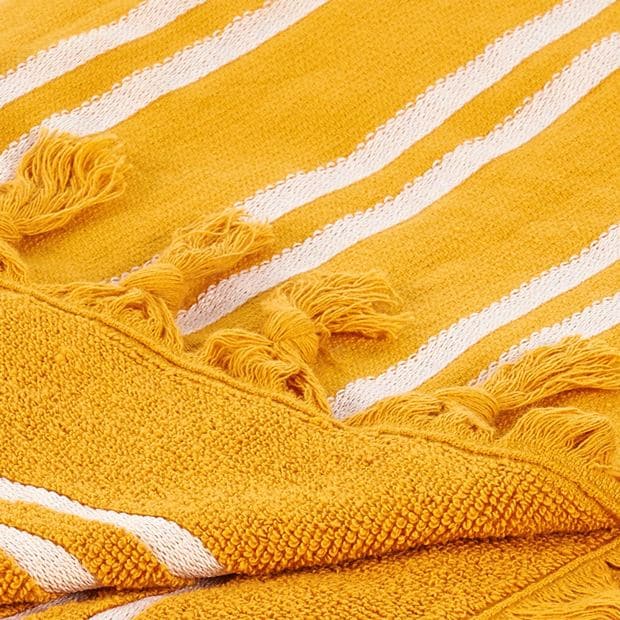 PLAYA Beach towel ocher W 145 x L 180 cm - best price from Maltashopper.com CS672539