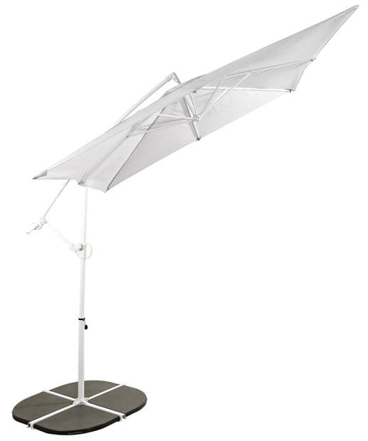 FIJI Hanging umbrella without light gray base H 250 x W 250 cm - best price from Maltashopper.com CS629181