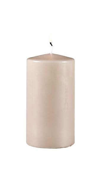 PURE Gray cylindrical candle H 13 cm - Ø 7 cm - best price from Maltashopper.com CS664265