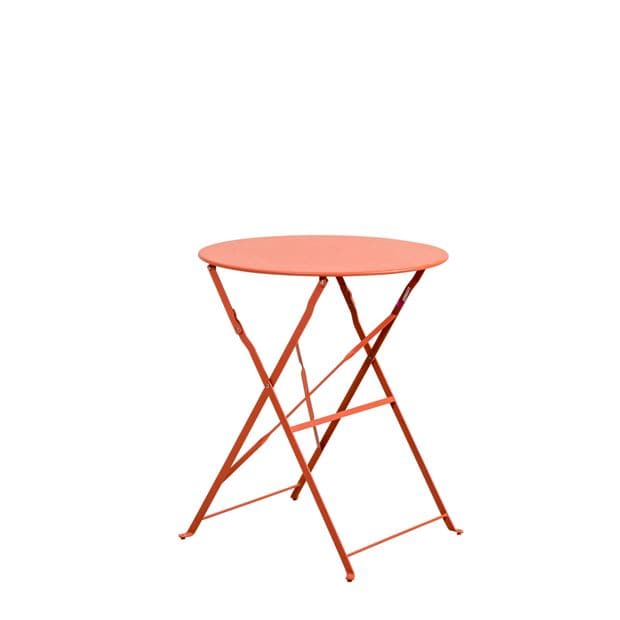IMPERIAL Coral red bistro table H 71 cm - Ø 60 cm