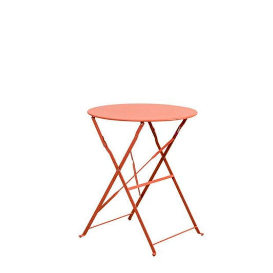 IMPERIAL Coral red bistro table H 71 cm - Ø 60 cm - best price from Maltashopper.com CS652645