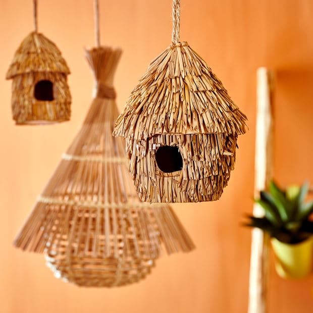 Casa STRAW Natural birdhouse H 20 cm - Ø 16 cm