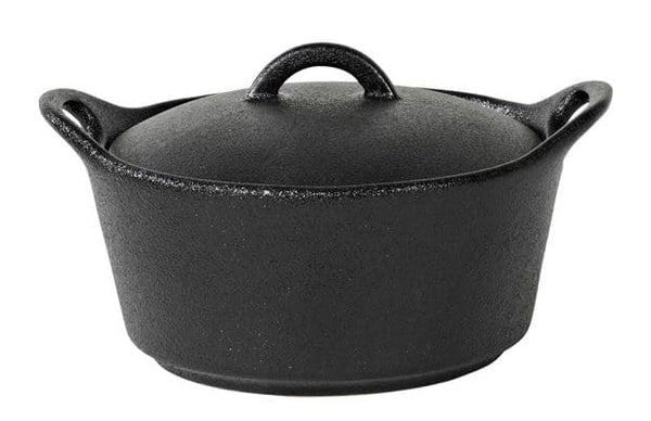 FERO Cocotte with lid 40 CL black, H 6,6 cm - Ø 14 cm