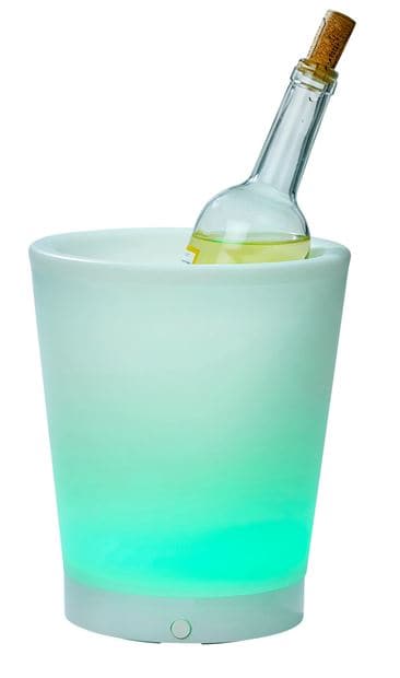 PARTY Refrig bucket with white moodlight H 22 cm - Ø 18 cm - best price from Maltashopper.com CS633787