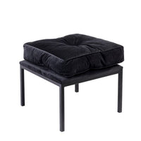 BUTON Black pouf H 37 x W 45 x D 45 cm - best price from Maltashopper.com CS638190