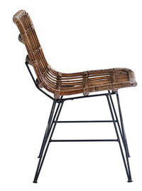 SUMATRA Dining chair black, brown H 83 x W 44 x D 47 cm - best price from Maltashopper.com CS592802