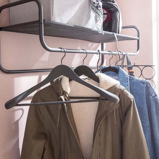Bricocenter COAT RACK BLACK SPACEO 90X30X30 CM -STUDIO