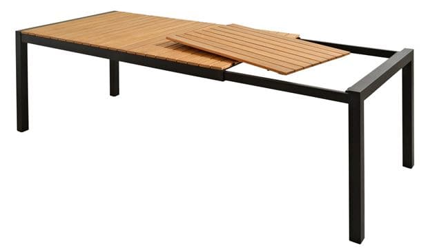 Casa MATILDA Extendable black table H 75 x W 189 x D 100 cm