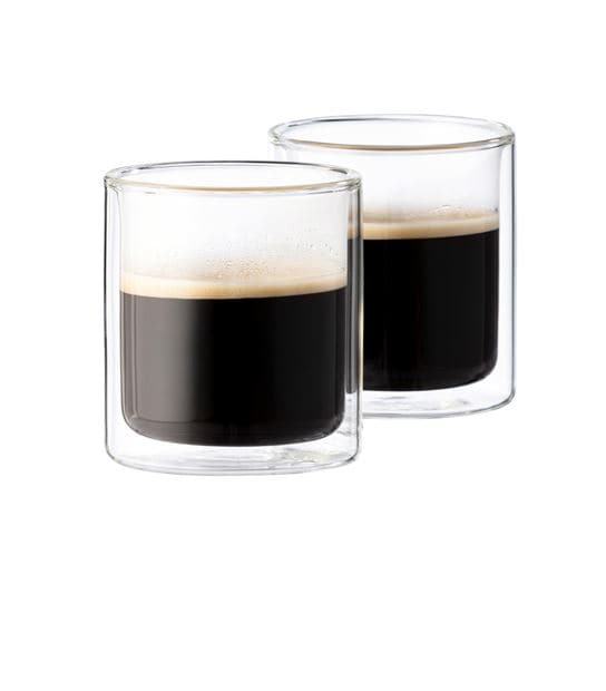 RELAX Wall glass set of 2 transparent H 8.5 cm - Ø 7.5 cm - best price from Maltashopper.com CS646877