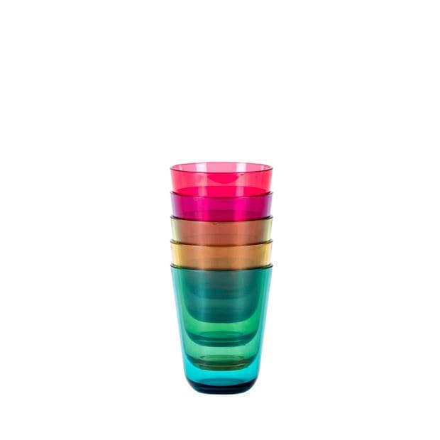 BORA Glass 5 colors various colors H 10,5 cm - Ø 8 cm - best price from Maltashopper.com CS651994