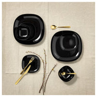 BACKIG - Side plate, black, 18x18 cm - best price from Maltashopper.com 20439085