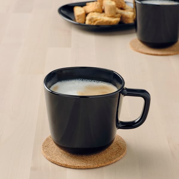 BACKIG - Mug, black - Premium Coffee from Ikea - Just €2.99! Shop now at Maltashopper.com