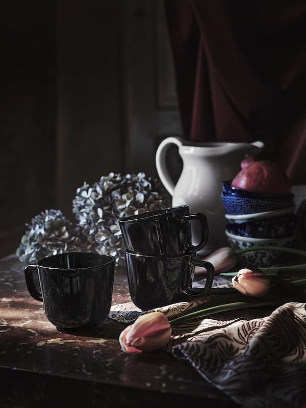 BACKIG - Mug, black - Premium Coffee from Ikea - Just €2.99! Shop now at Maltashopper.com