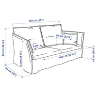 BACKSÄLEN - 2-seater sofa , - best price from Maltashopper.com 39393172