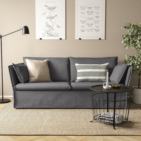BACKSÄLEN 3 seater sofa - Hallarp grey , - best price from Maltashopper.com 49393157