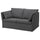 BACKSÄLEN 2 seater sofa cover - Hallarp grey ,