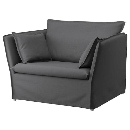 BACKSÄLEN Lining for 1,5 seater armchair - Hallarp grey ,