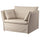 BACKSÄLEN Lining for armchair 1,5 seats - Katorp natural ,