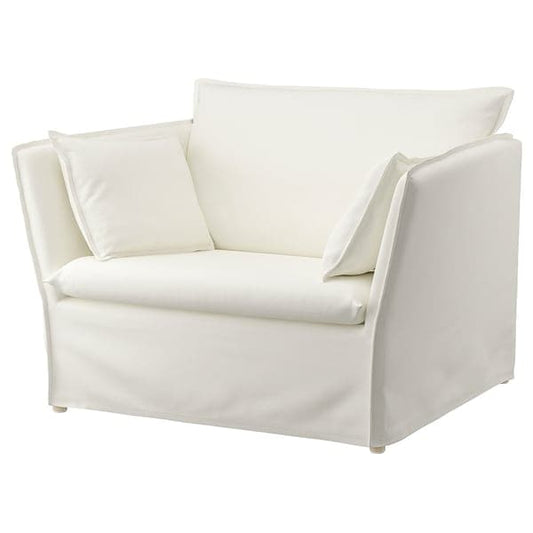 Ikea BACKSÄLEN Armchair 1,5 seats - Blekinge white ,
