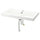 BACKSJÖN - BACKSJÖN Wash-basin with water trap, white, 80x48 cm