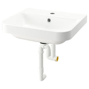 Ikea BACKSJÖN - Semi-recessed wash-basin w watr trp, white, 50x43 cm