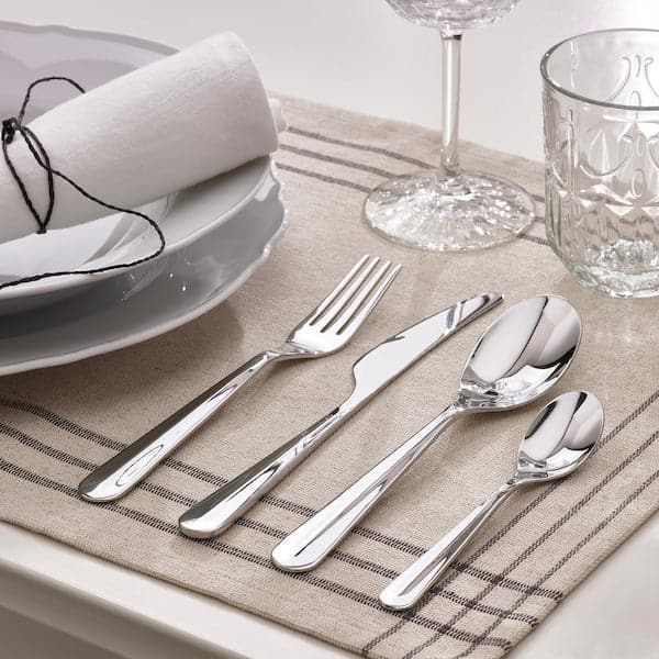 BÄCKÖRING - Cutlery set, 24 pieces, stainless steel , - best price from Maltashopper.com 80560083