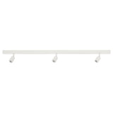 BÄVE LED ceiling track, 3-spots, white, 78x3 cm