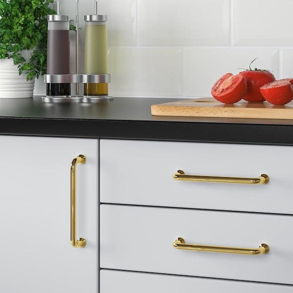BAGGANÄS - Handle, brass-colour, 143 mm - best price from Maltashopper.com 00338407