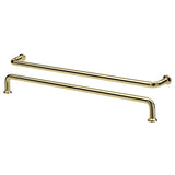 BAGGANÄS handle, brass-colour, 335 mm, 2 pack