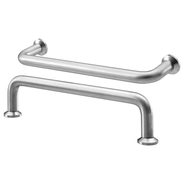 BAGGANÄS - Handle, stainless steel, 143 mm