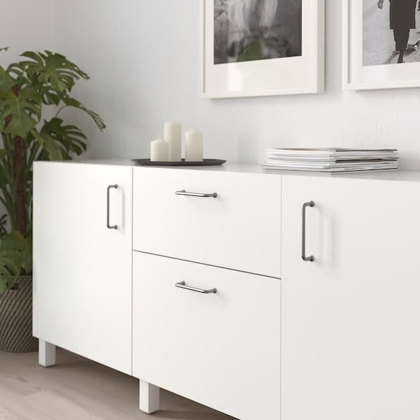 BAGGANÄS - Handle, stainless steel, 143 mm - best price from Maltashopper.com 70338418