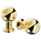 BAGGANÄS knob, brass-colour, 5 mm, 2 pack