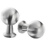 BAGGANÄS knob, stainless steel, 20 mm, 2 pack