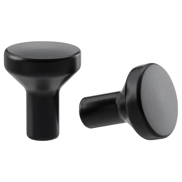 BAGGANÄS - Knob, black, 21 mm