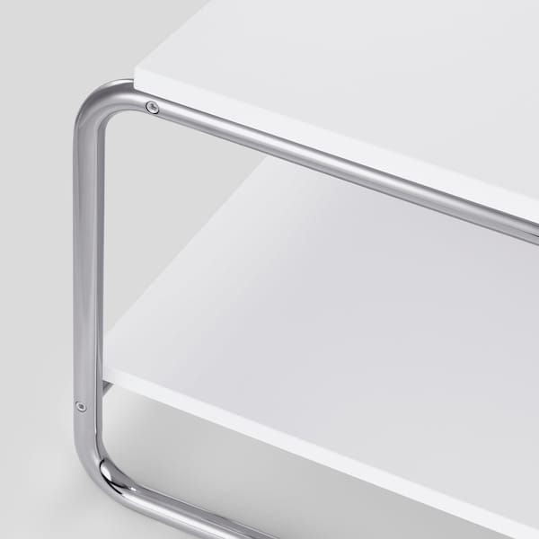 Ikea BAGGBODA - Side table, white, 71x50 cm