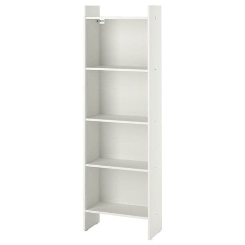BAGGEBO - Bookcase, white, 50x25x160 cm