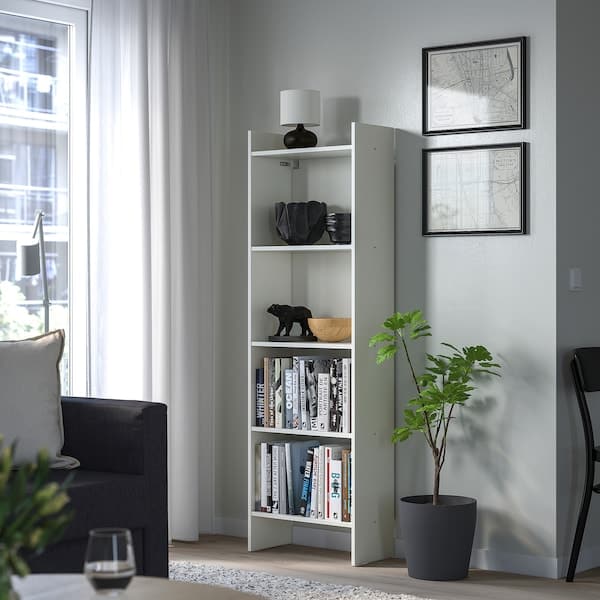 Ikea BAGGEBO - Bookcase, white, 50x25x160 cm