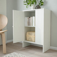 BAGGEBO - Cabinet with door, white, 50x30x80 cm - best price from Maltashopper.com 60481204