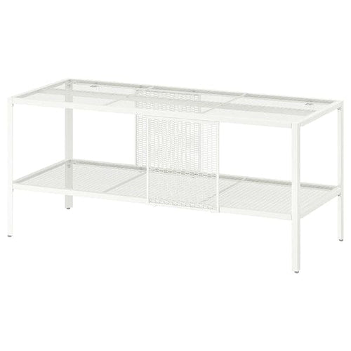 BAGGEBO TV cabinet - metal/white 90x35x40 cm