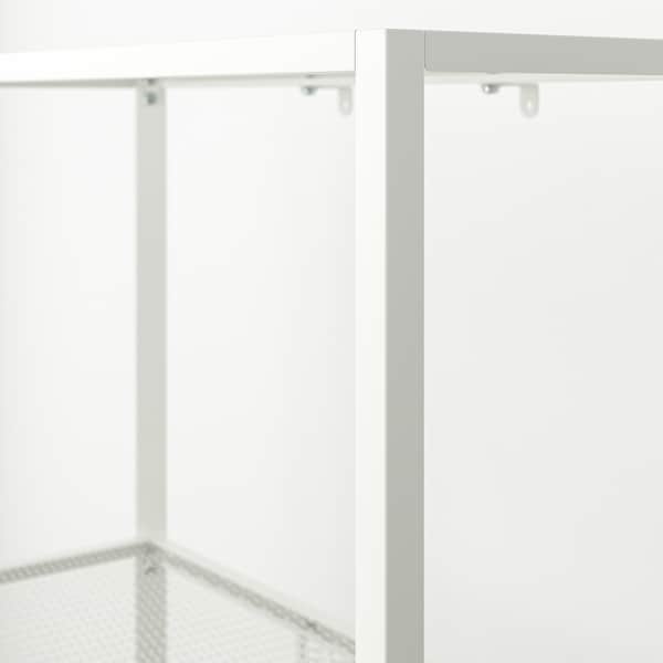 BAGGEBO - Shelving unit, metal/white, 60x25x116 cm - best price from Maltashopper.com 50481172