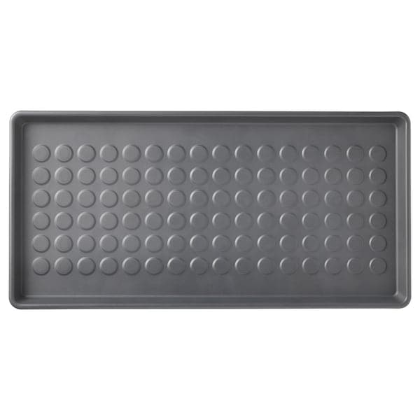 Ikea BAGGMUCK - Shoe mat, in/outdoor/grey, 71x35 cm