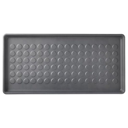 Ikea BAGGMUCK - Shoe mat, in/outdoor/grey, 71x35 cm