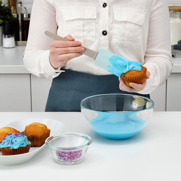 BAKGLAD - Rubber spatula, beige/blue, 26 cm - best price from Maltashopper.com 20485548