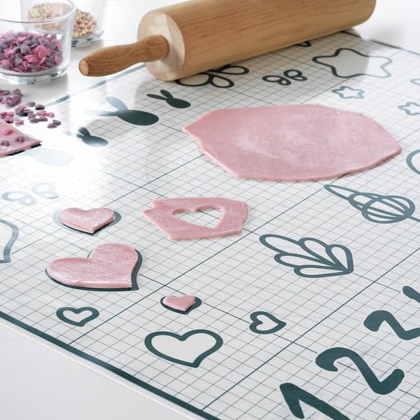 BAKTRADITION - Baking mat, white/turquoise, 61x46 cm - best price from Maltashopper.com 60480167