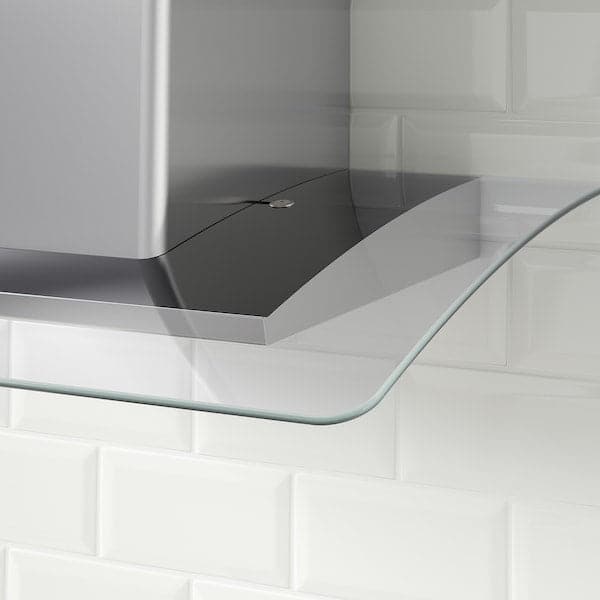 Ikea BALANSERAD Hood to be fixed to the wall - stainless steel/glass 80 cm , 80 cm